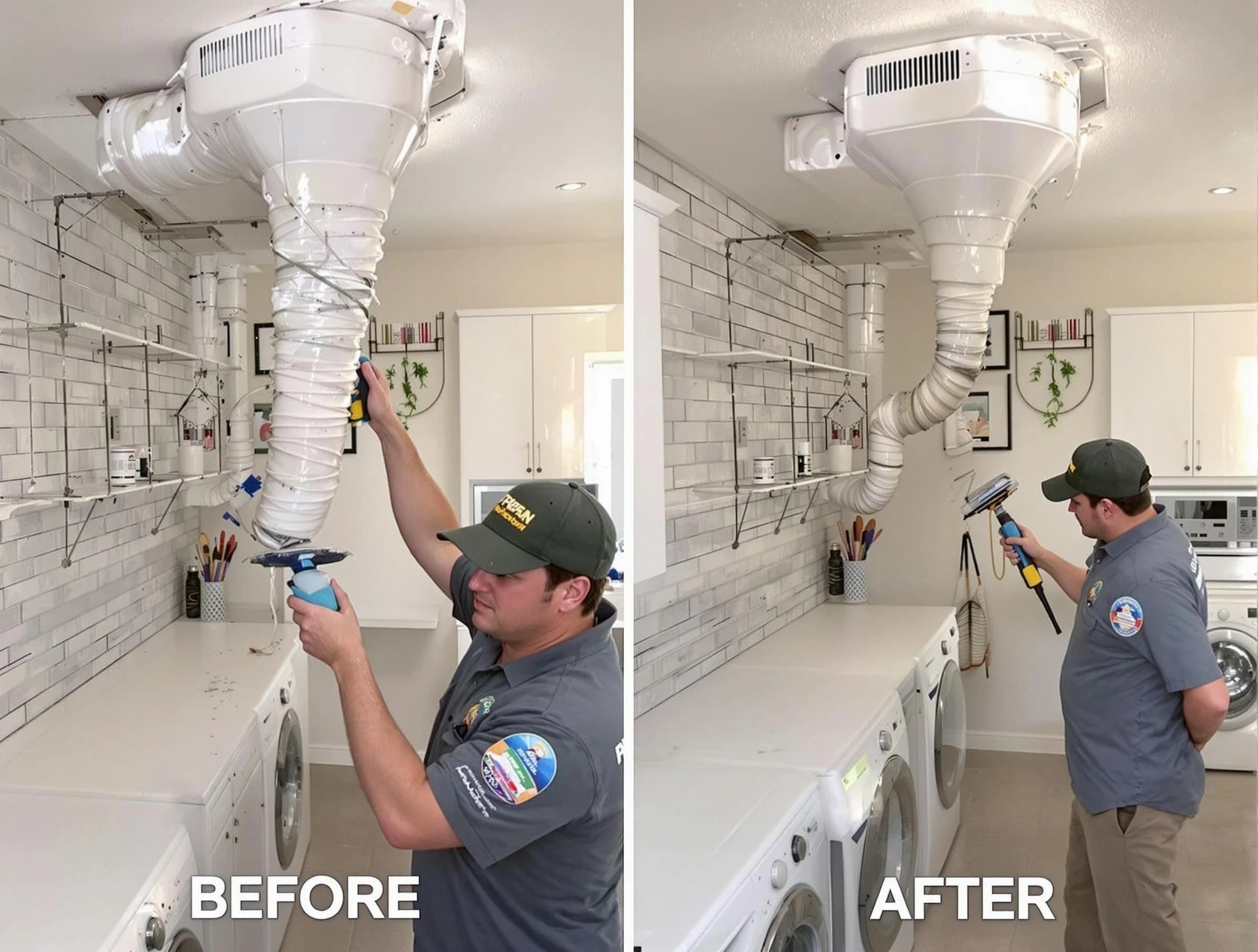 Professional dryer exhaust vent cleaning by Attleboro Dryer Vent Cleaning in Attleboro