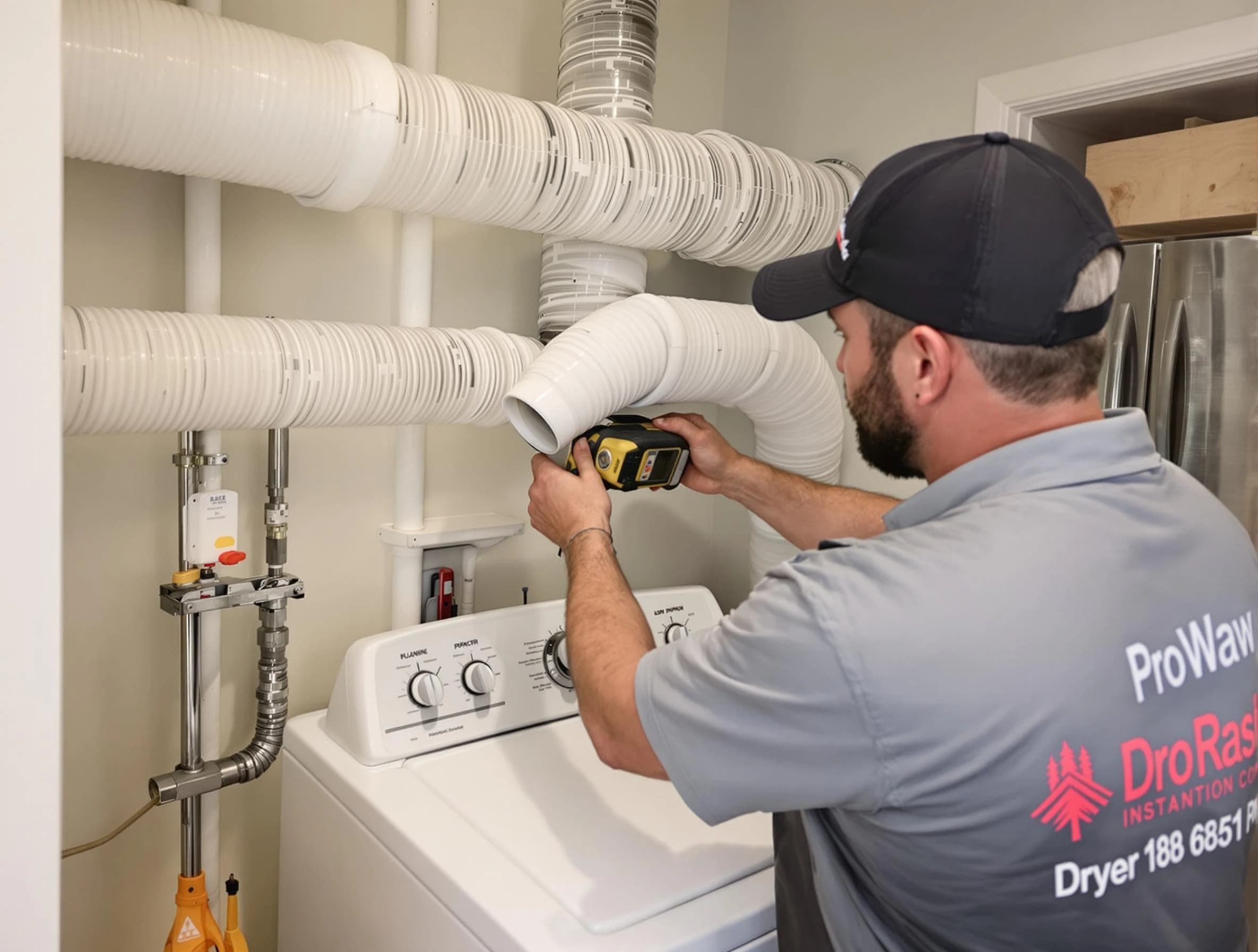 Professional dryer vent hose installation by Attleboro Dryer Vent Cleaning in Attleboro
