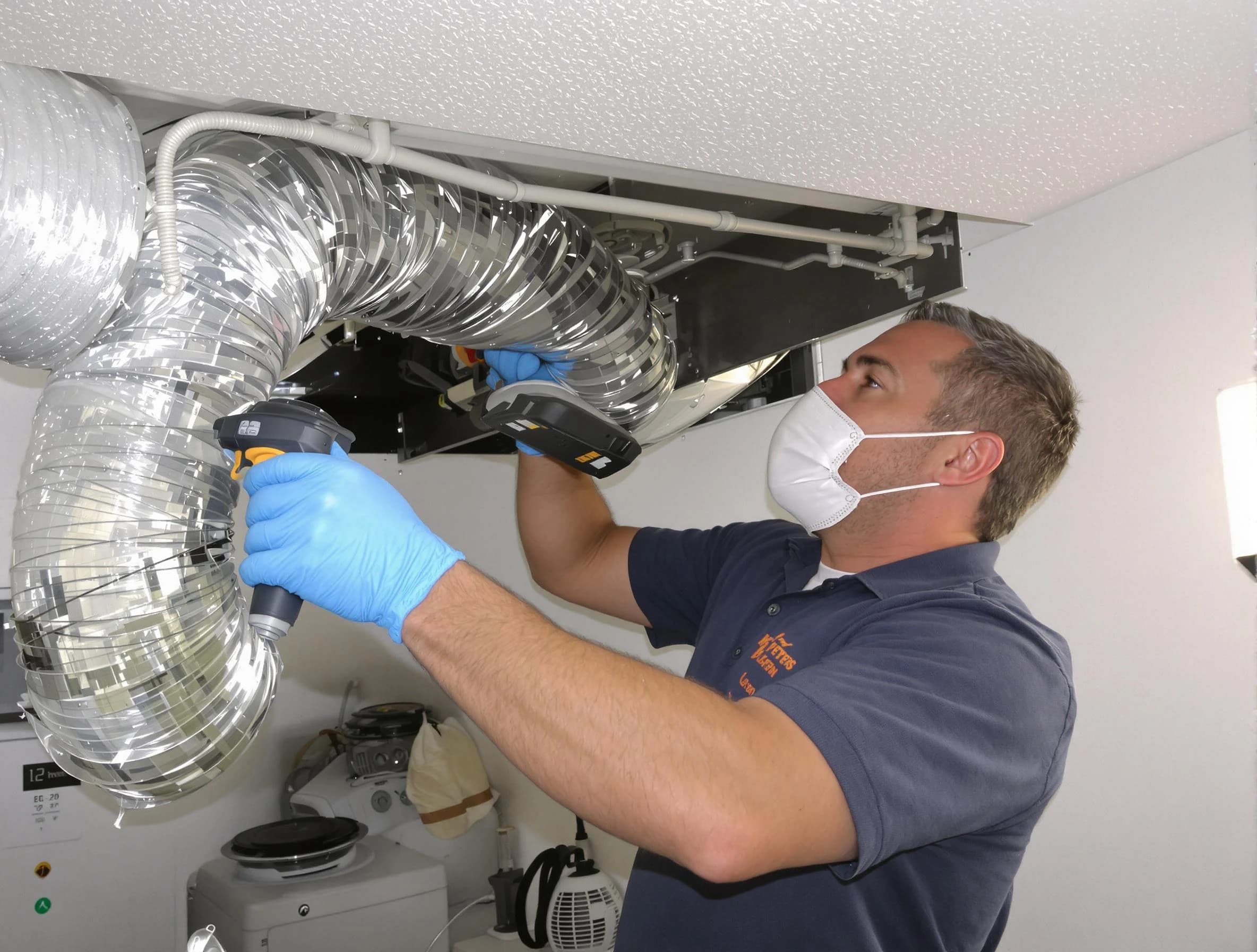 Attleboro Dryer Vent Cleaning professional performing thorough residential dryer vent cleaning in Attleboro
